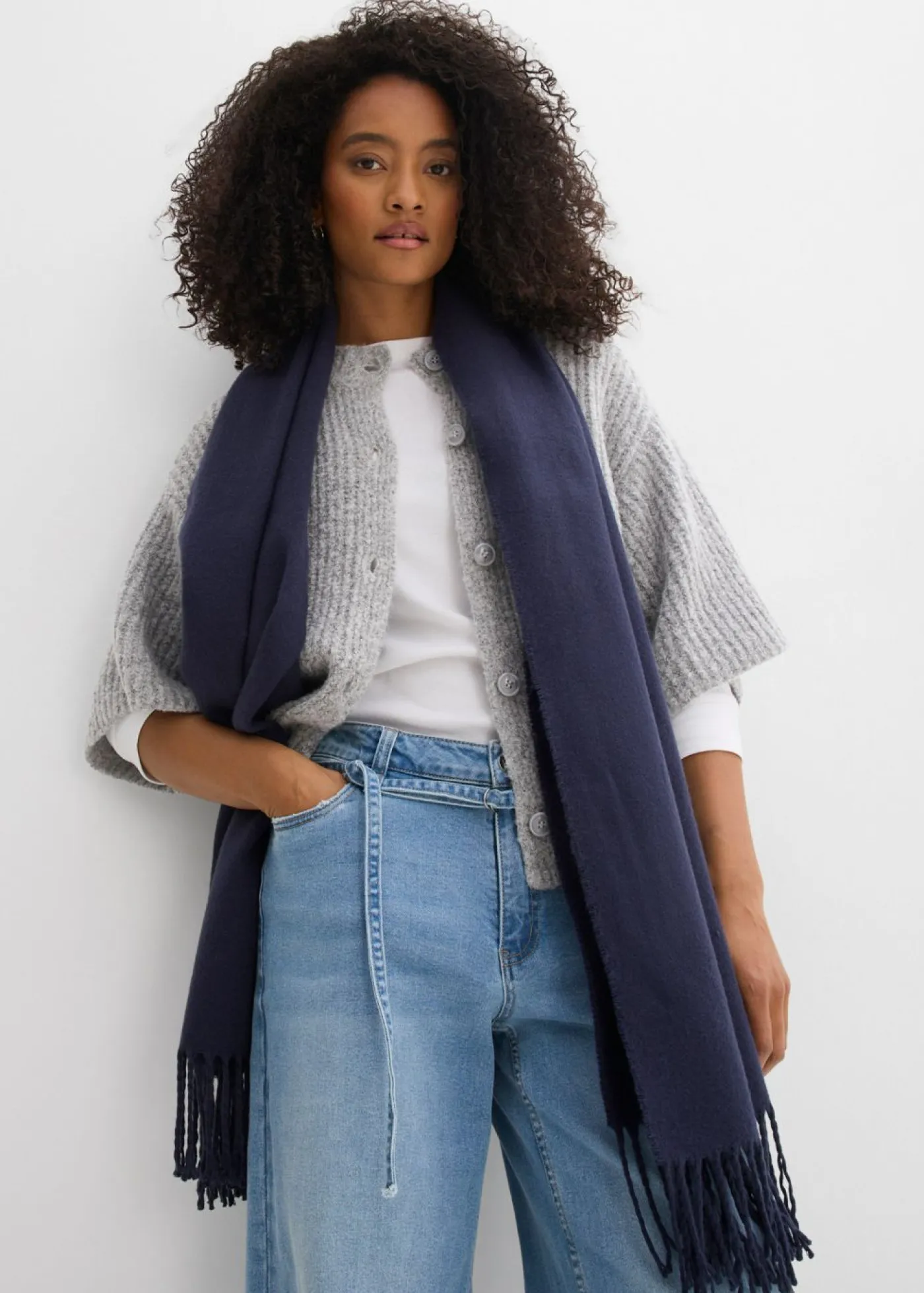 Mujer bonprix bonprix Vaqueros de pernera ancha, mid waist