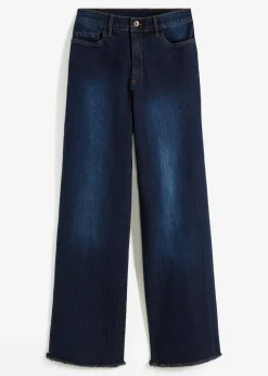 bonprix bonprix Vaqueros>Vaqueros de pernera ancha, high waist denim intenso