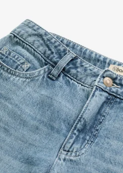 Mujer bonprix bonprix Vaqueros de pernera ancha, mid waist, largo completo y low stretch