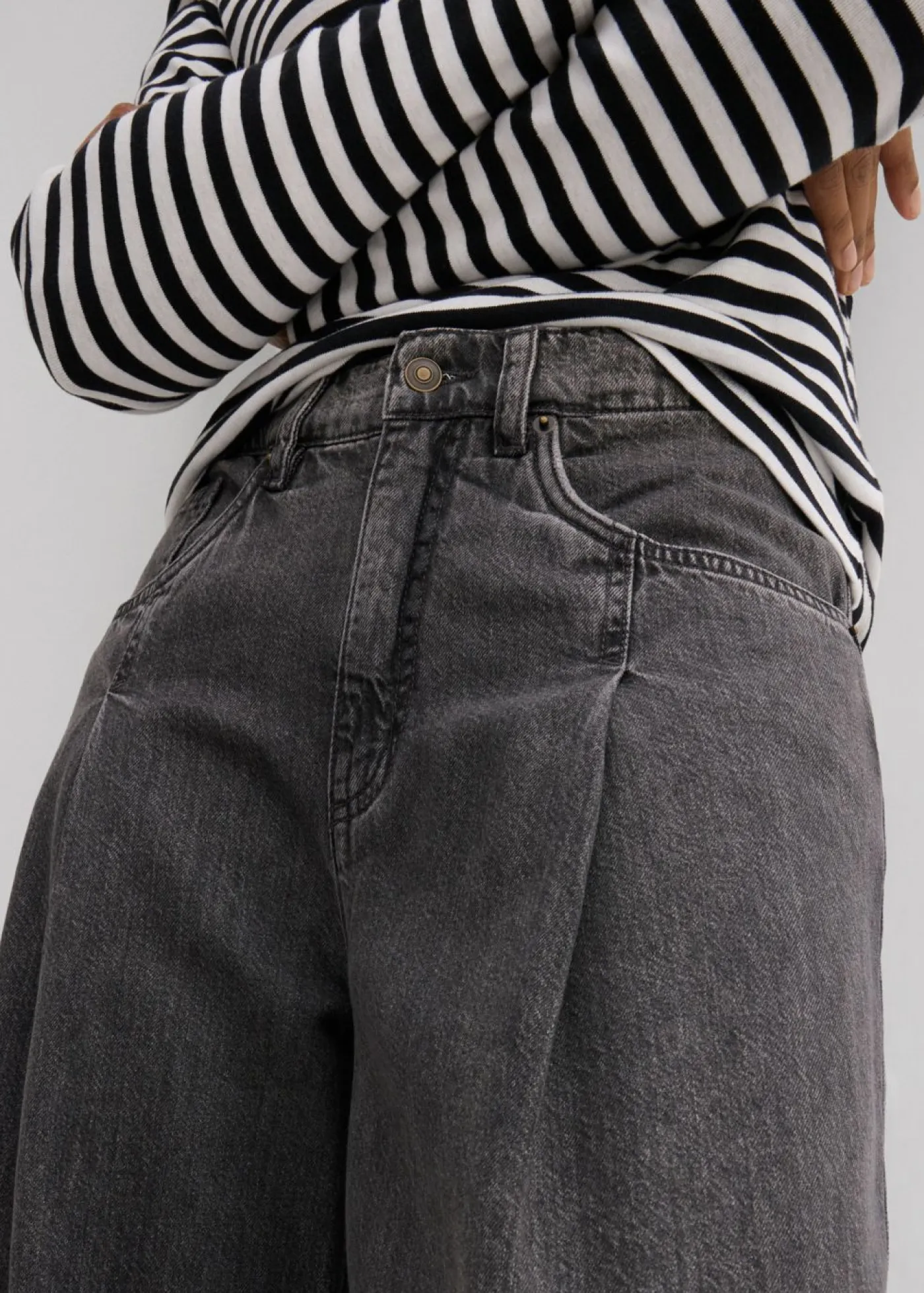 Mujer bonprix bonprix Vaqueros de pernera ancha, high waist