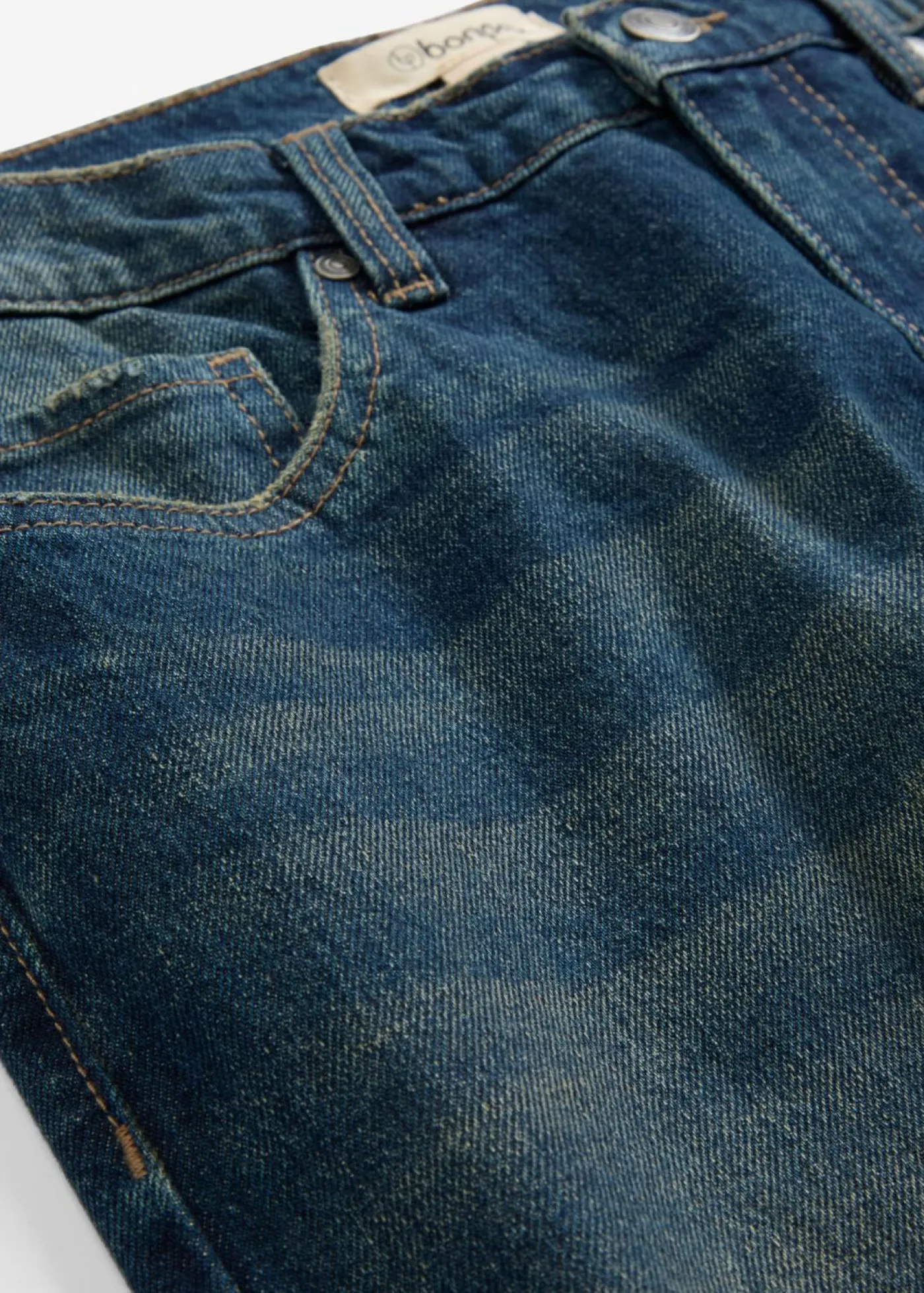 bonprix bonprix Vaqueros>Vaqueros de pernera ancha, high waist Azul oscuro denim