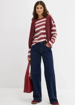 Mujer bonprix bonprix Vaqueros de pernera ancha, mid waist, de algodón orgánico