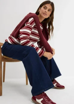 Mujer bonprix bonprix Vaqueros de pernera ancha, mid waist, de algodón orgánico