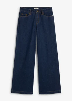 Mujer bonprix bonprix Vaqueros de pernera ancha, mid waist, largo completo