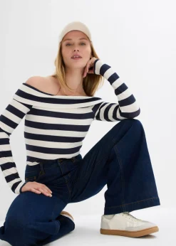 Mujer bonprix bonprix Vaqueros de pernera ancha, mid waist, largo completo