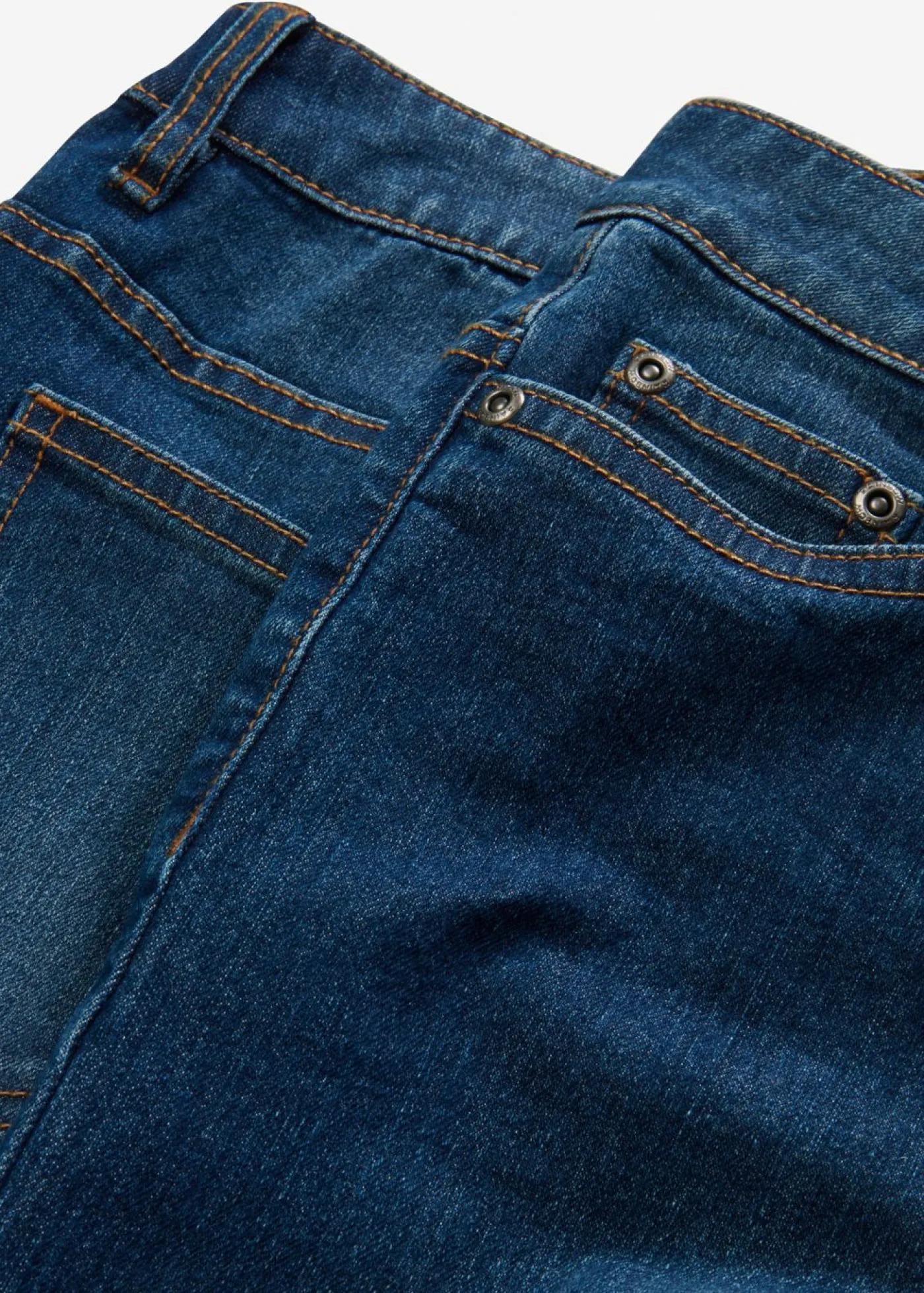 bonprix bonprix Tallas Pequeñas>Vaqueros de pernera ancha, mid waist, elástico Azul piedra