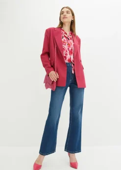 Mujer bonprix bonprix Vaqueros de pernera ancha con talle alto