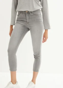 Mujer bonprix bonprix Vaqueros elásticos cómodos con largo capri y corte pitillo