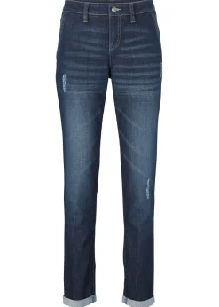 Mujer bonprix bonprix Vaqueros elásticos con corte boyfriend y talle medio