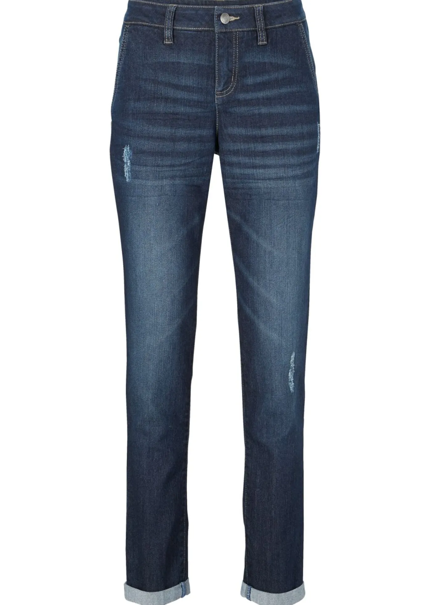 Mujer bonprix bonprix Vaqueros elásticos con corte boyfriend y talle medio