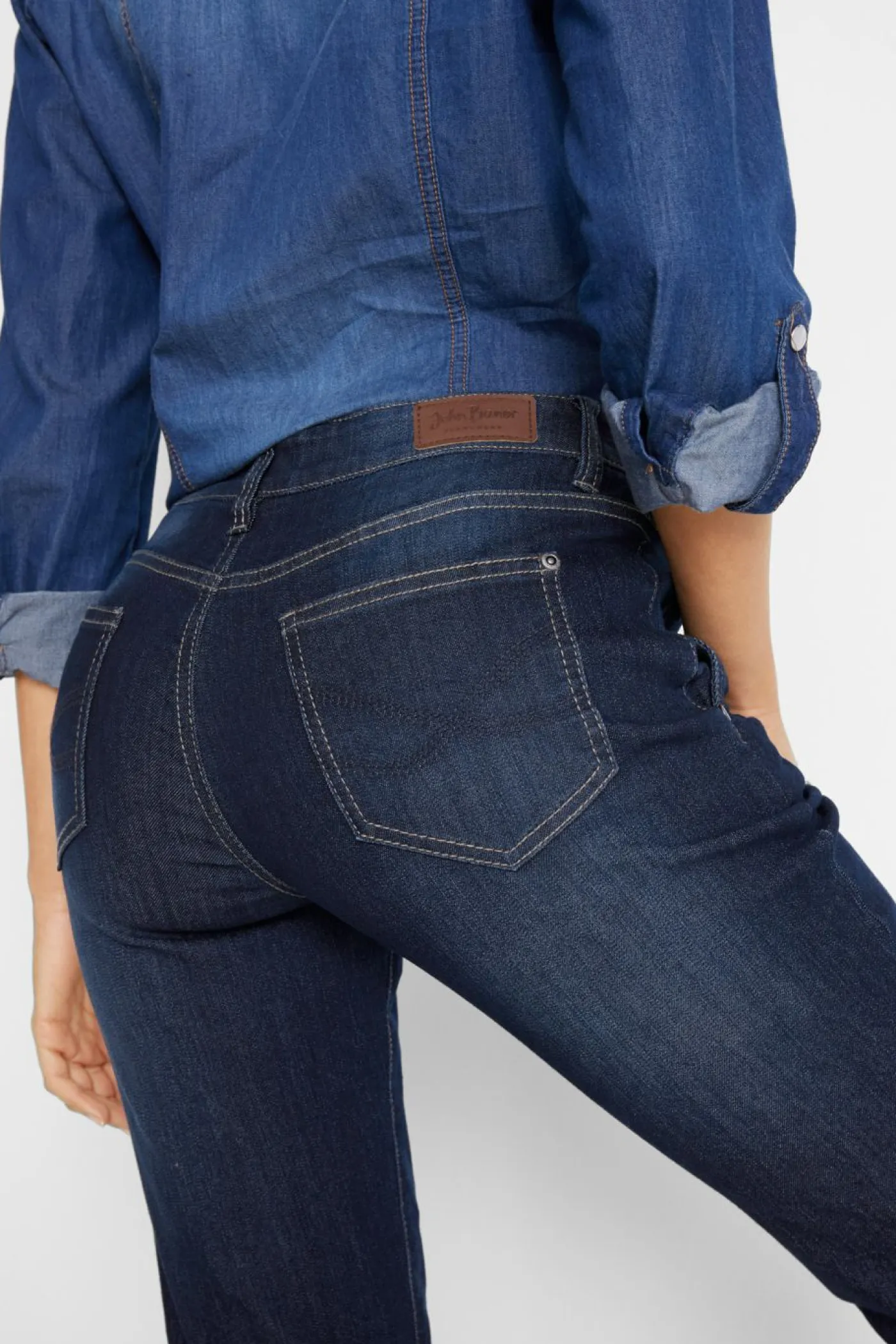 Mujer bonprix bonprix Vaqueros elásticos con corte boyfriend y talle medio