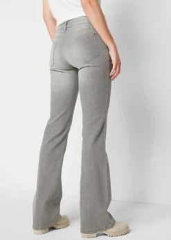Mujer bonprix bonprix Vaqueros elásticos con corte bootcut y talle medio