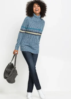 Mujer bonprix bonprix Vaqueros elásticos con corte mom y talle medio