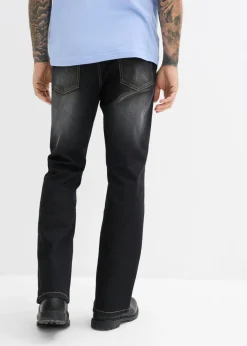 Hombre bonprix bonprix Vaqueros elásticos con corte clásico, cinturilla elástica y diseño bootcut