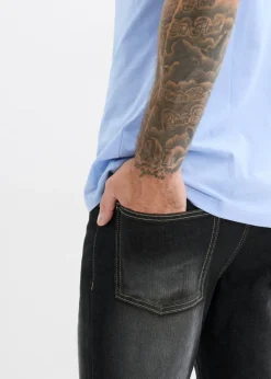 Hombre bonprix bonprix Vaqueros elásticos con corte clásico, cinturilla elástica y diseño bootcut