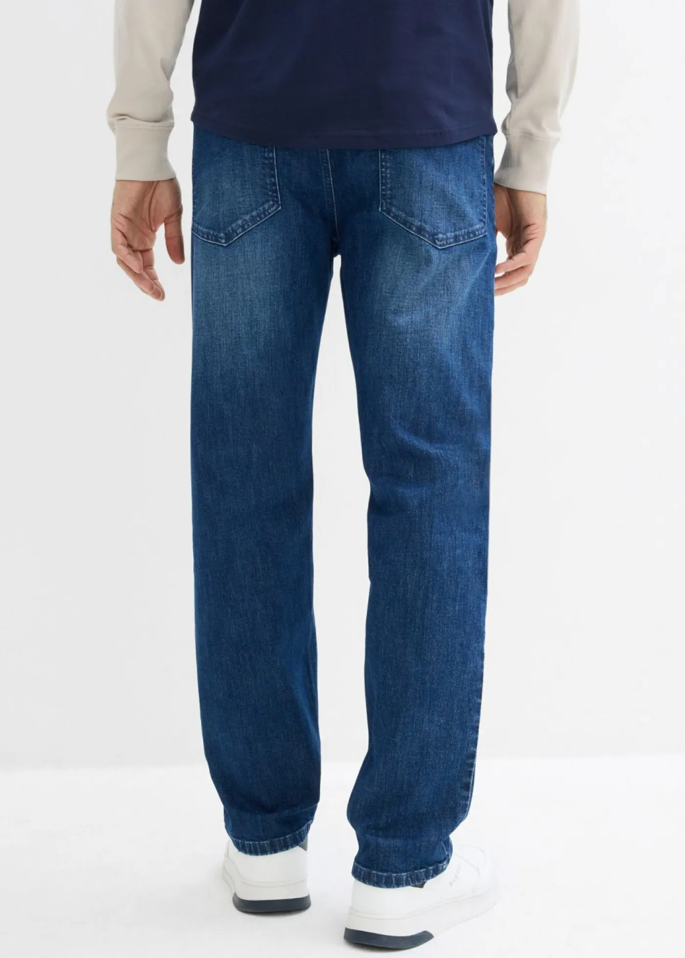 bonprix bonprix Vaqueros>Vaqueros elásticos de algodón orgánico con corte recto e informal Denim