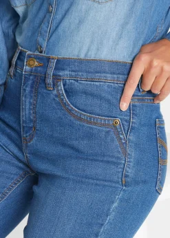 Mujer bonprix bonprix Vaqueros elásticos de corte capri