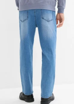 Hombre bonprix bonprix Vaqueros elásticos de corte holgado y recto