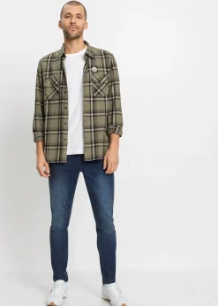 Hombre bonprix bonprix Vaqueros elásticos de corte slim y tapered (2 unidades)