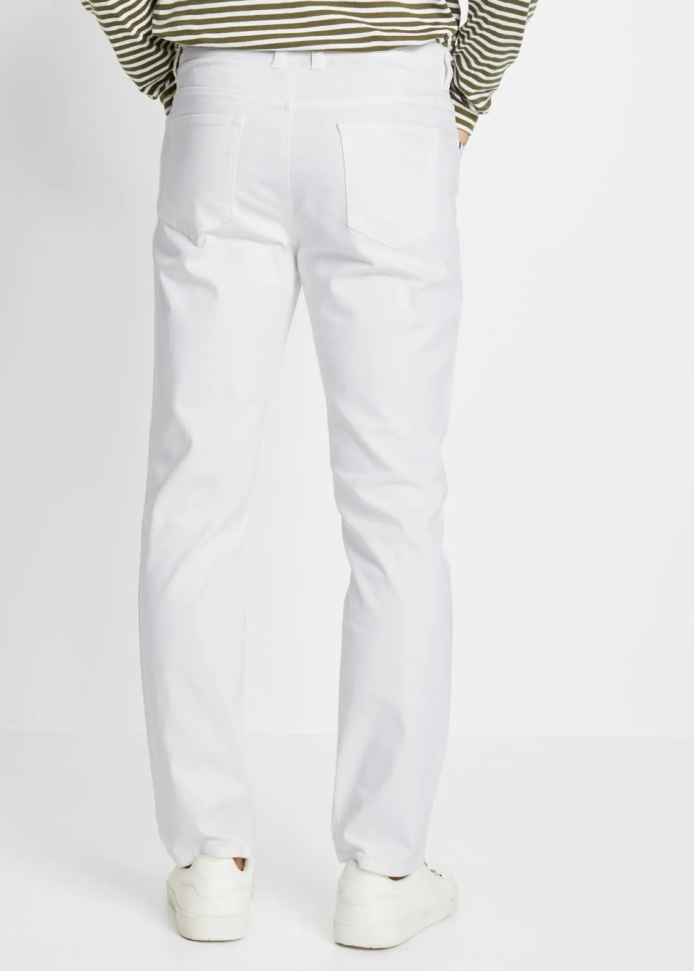 bonprix bonprix Vaqueros|Novedades>Vaqueros elásticos de corte clásico y tapered Blanco