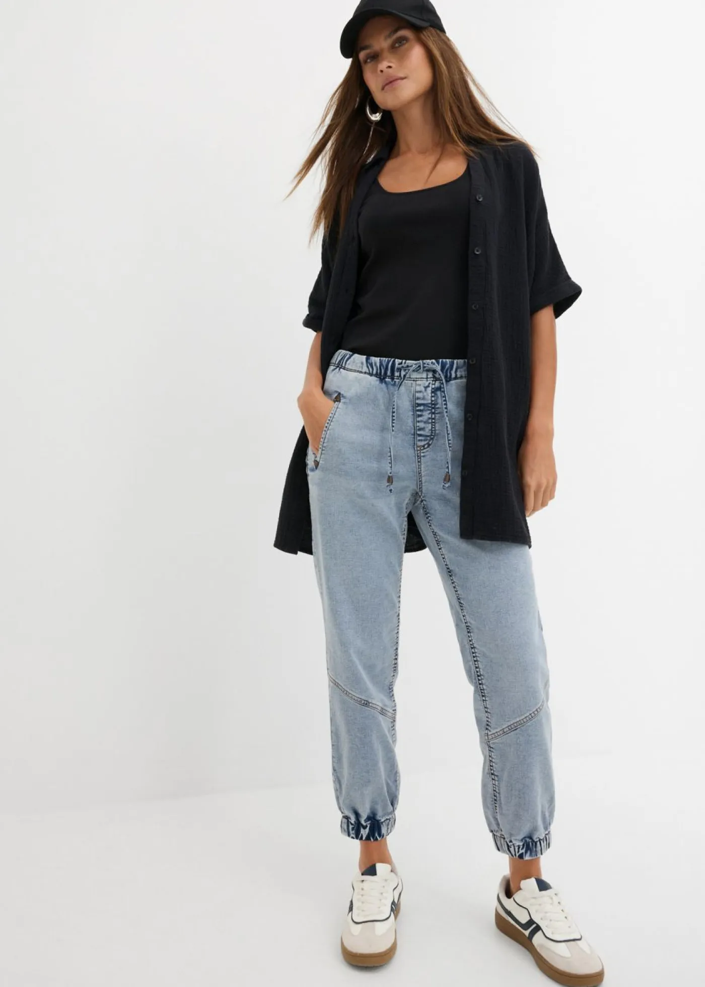 Mujer bonprix bonprix Vaqueros elásticos deportivos de talle medio