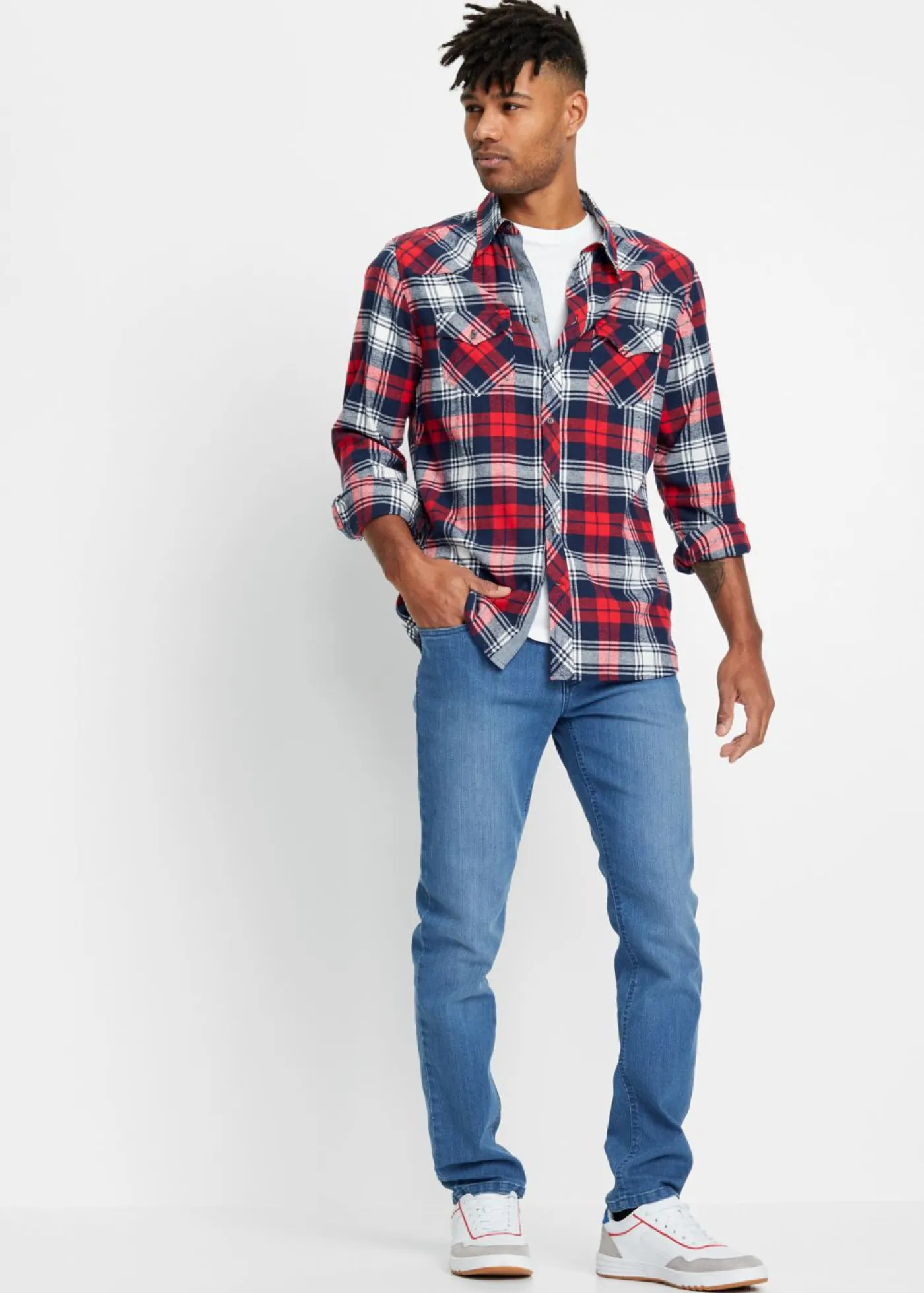 Hombre bonprix bonprix Vaqueros elásticos ligeros, slim fit, straight