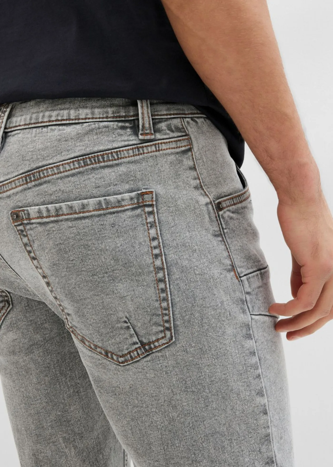 Hombre bonprix bonprix Vaqueros elásticos, regular, de largo 3/4, straight