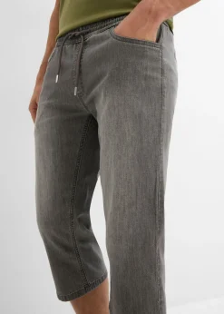Hombre bonprix bonprix Vaqueros elásticos sin cierre, ligeros, regular fit, sin cierre y largo 3/4, straight (2 unidades)