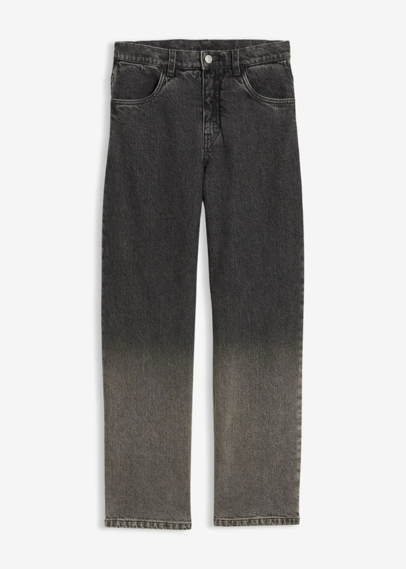 bonprix bonprix Ropa 9 A 16 Años·Jeans>Vaqueros holgados con degradado cromático y corte recto Denim gris oscuro