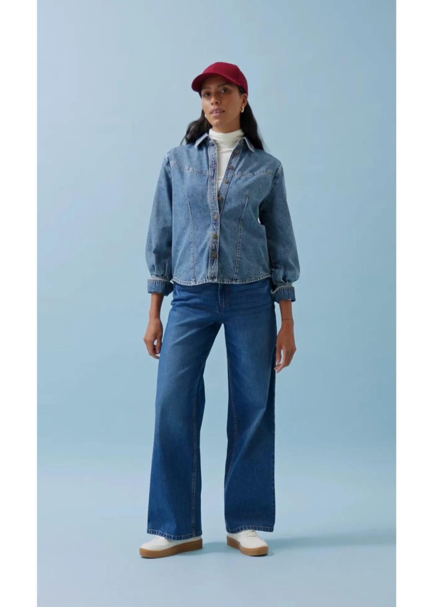 Mujer bonprix bonprix Vaqueros holgados con talle medio y corte recto