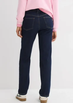 Mujer bonprix bonprix Vaqueros holgados con talle medio y corte recto