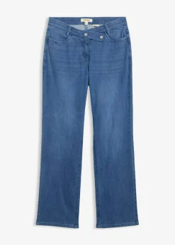 Mujer bonprix bonprix Vaqueros holgados de algodón orgánico con talle medio y corte recto