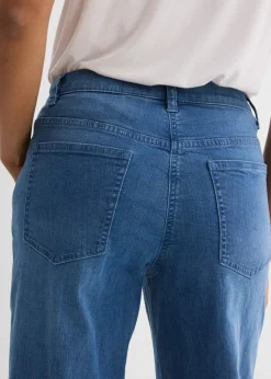 Mujer bonprix bonprix Vaqueros holgados de algodón orgánico con talle medio y corte recto
