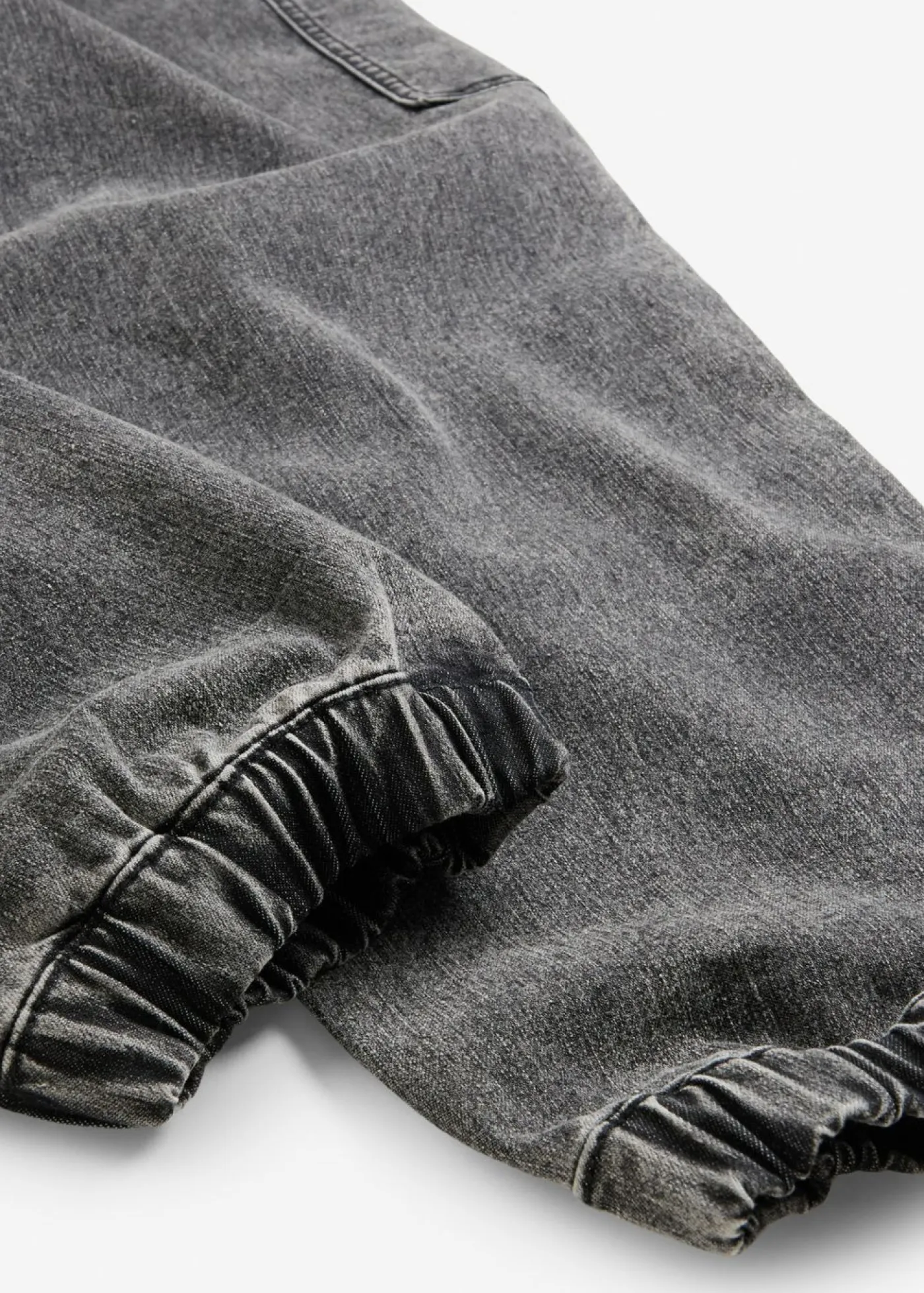 bonprix bonprix Ropa 9 A 16 Años·Jeans|Ropa 9 A 16 Años·Chaquetas Y Ropa Outdoor>Vaqueros holgados tipo cargo sin cierre con parte elástica Denim gris oscuro