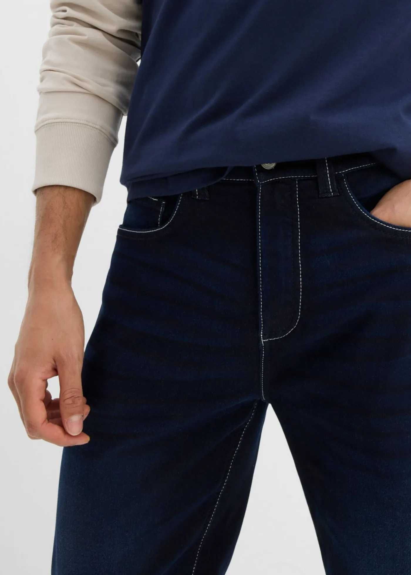 Hombre bonprix bonprix Vaqueros informales con corte clásico y recto