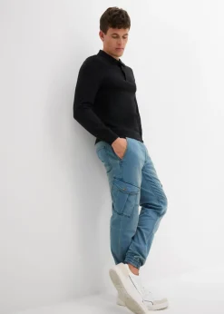 Hombre bonprix bonprix Vaqueros informales con corte regular, forma recta y cinturilla elástica
