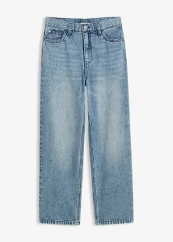 bonprix bonprix Ropa 9 A 16 Años·Jeans|Ropa 9 A 16 Años·Novedades>Vaqueros loose fit, con cintura ajustable, straight Denim desgastado