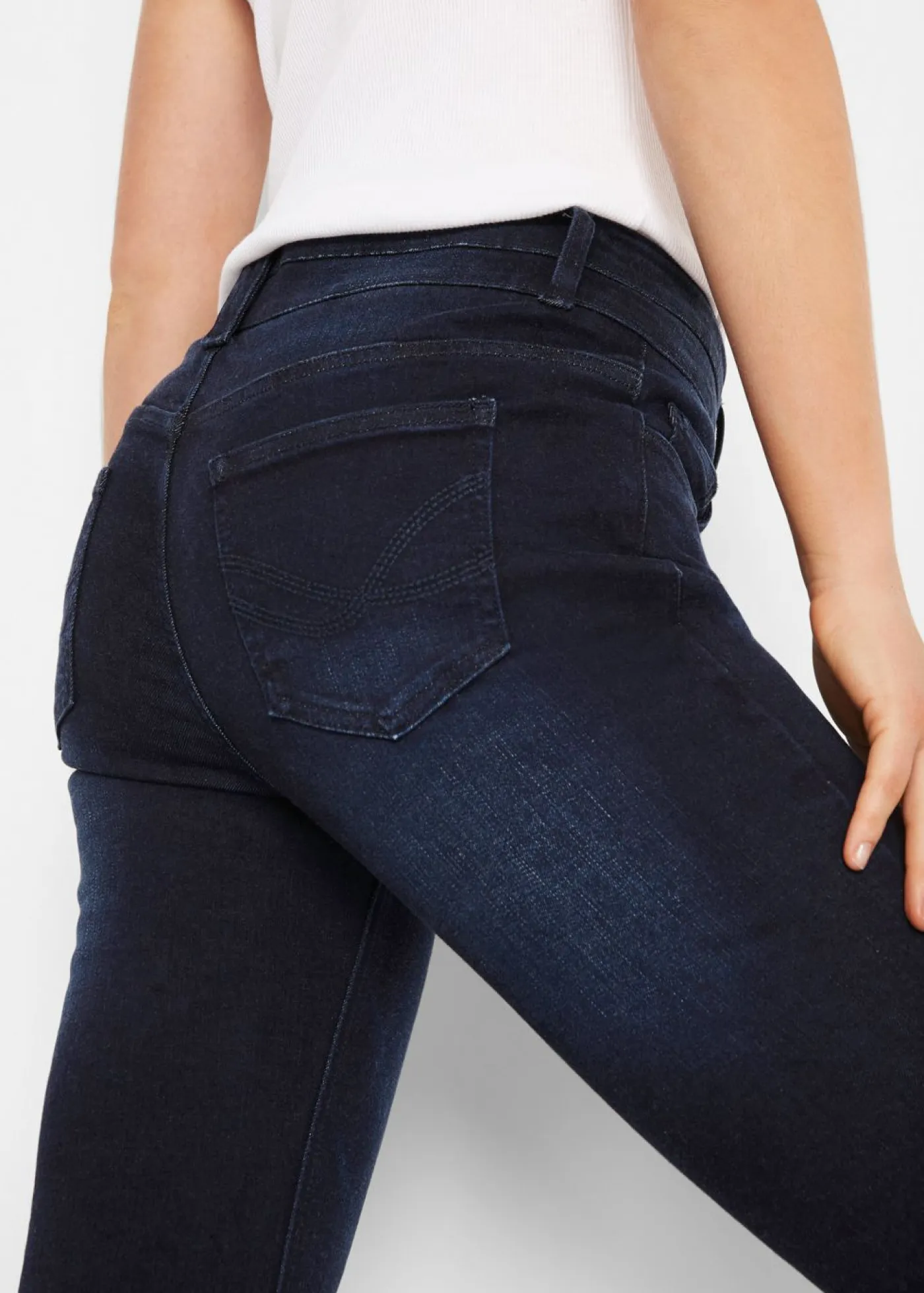 Mujer bonprix bonprix Vaqueros moldeadores y suaves con corte bootcut y talle alto