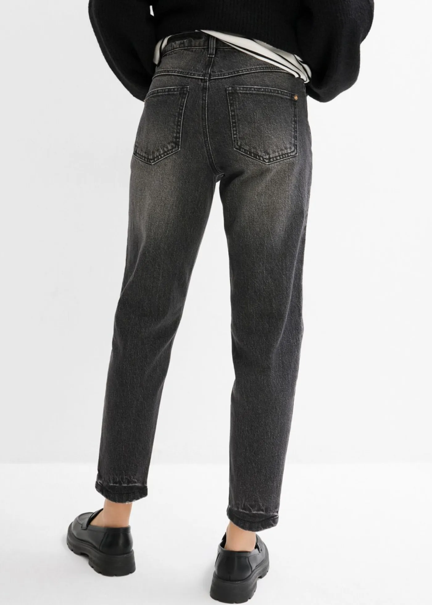 Mujer bonprix bonprix Vaqueros mom, high waist, low stretch, cropped