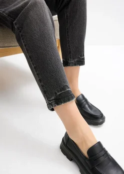 Mujer bonprix bonprix Vaqueros mom, high waist, low stretch, cropped