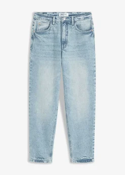 bonprix bonprix Vaqueros>Vaqueros mom, high waist, low stretch, cropped azul hielo denim usado