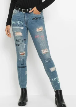 bonprix bonprix Vaqueros>Vaqueros pitillo de talle medio Denim