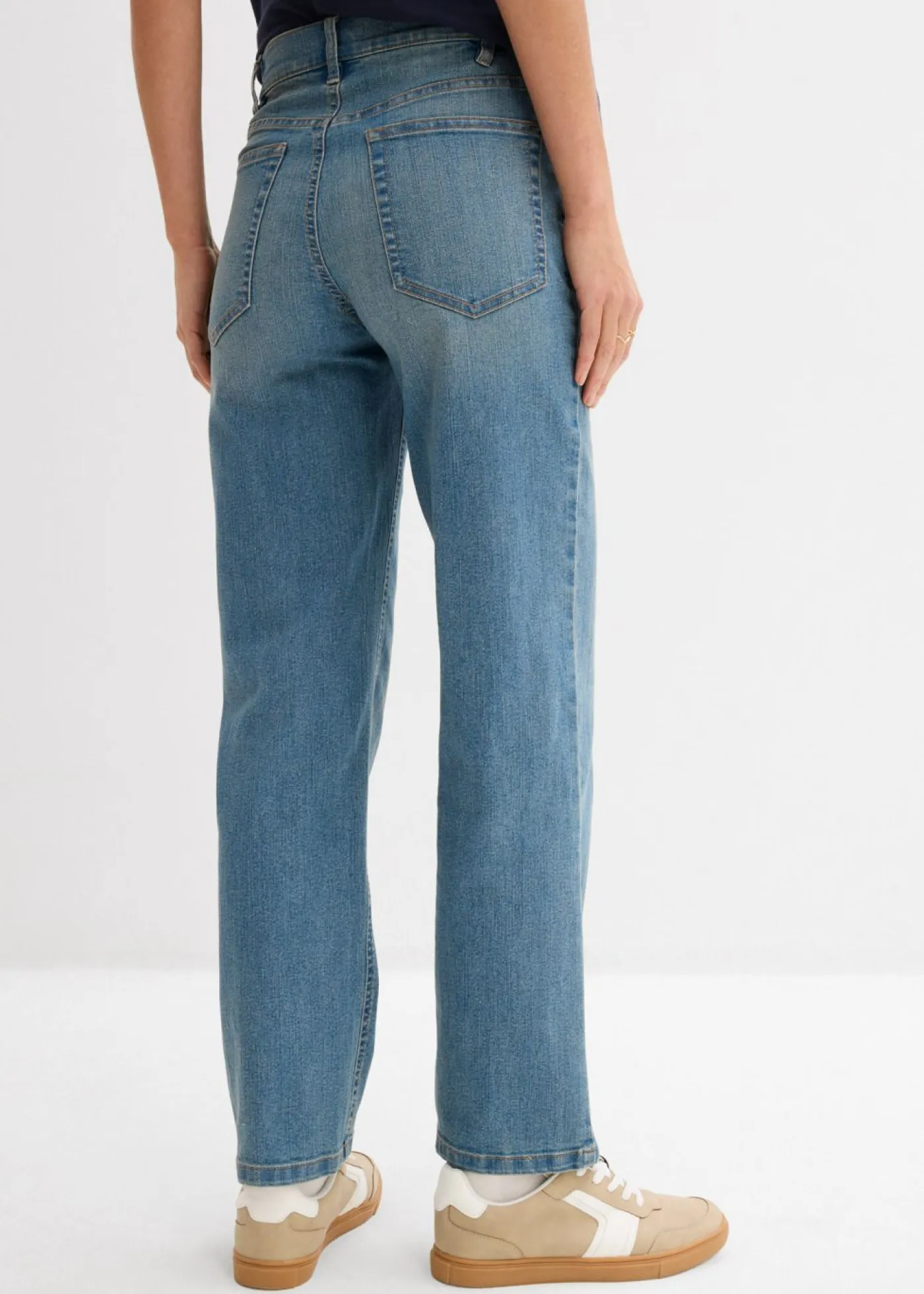 bonprix bonprix Premamá>Vaqueros premamá hasta el tobillo para durante y después del embarazo Azul piedra usado