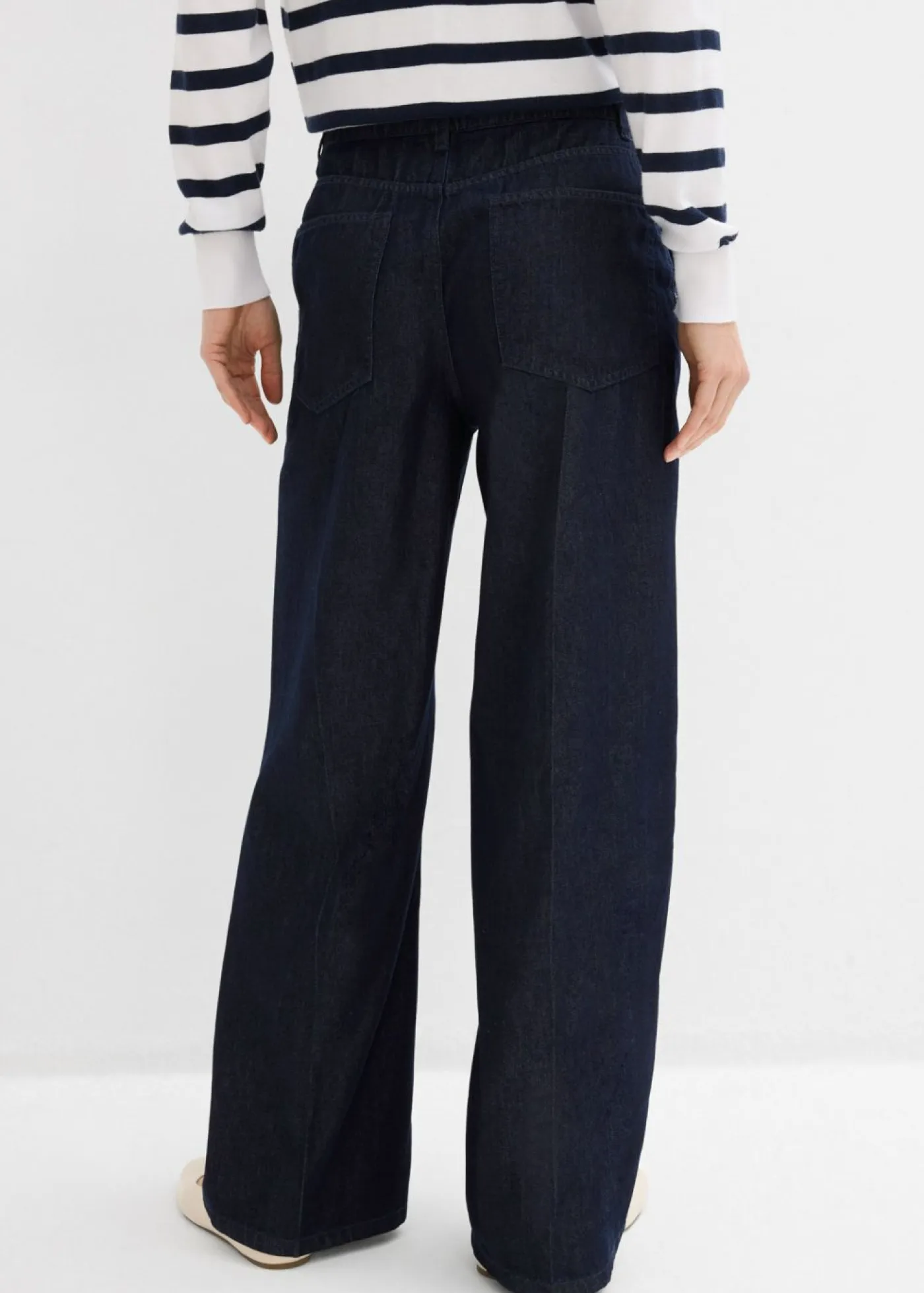 Mujer bonprix bonprix Vaqueros rectos con perneras anchas