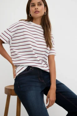 Mujer bonprix bonprix Vaqueros rectos con talle medio y cintura cómoda