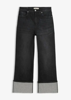 Mujer bonprix bonprix Vaqueros rectos de talle alto con dobladillo