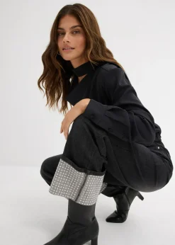 Mujer bonprix bonprix Vaqueros rectos de talle alto con dobladillo