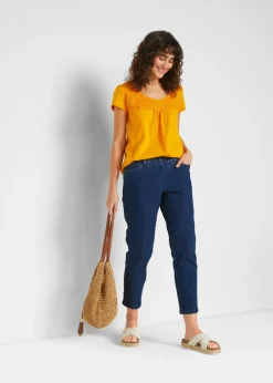 Mujer bonprix bonprix Vaqueros rectos de talle medio con cintura cómoda (2 unidades)