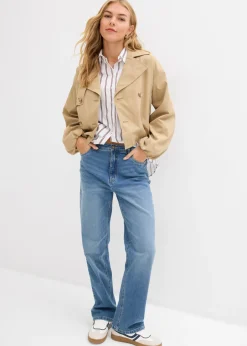 Mujer bonprix bonprix Vaqueros rectos holgados de talle alto