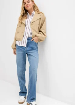 Mujer bonprix bonprix Vaqueros rectos holgados de talle alto